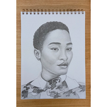 Mi Proyecto del curso: Retrato realista con lápiz de grafito. Traditional illustration, Fine Arts, Sketching, Pencil Drawing, Drawing, Portrait Drawing, Realistic Drawing, Artistic Drawing, and Figure Drawing project by Delfina Reymundo - 06.23.2021
