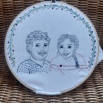 Mi Proyecto del curso: Creación de retratos bordados. Embroider project by Je Le - 06.23.2021