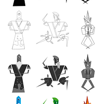 Meu projeto do curso: Fábrica de personagens ilustrados - Monges Elementais. Traditional illustration, Character Design, Digital Illustration, Children's Illustration, and Narrative project by Gabriel Vargas - 06.20.2021