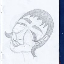 Il mio progetto del corso: Ritratto caricaturale con grafite. Ilustração tradicional, Desenho, e Desenho de retrato projeto de Tosca D'Aprile - 23.06.2021