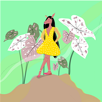 Meu projeto do curso:o digital: Paraíso das Corças. Traditional illustration, and Digital Illustration project by Bárbara Melissa Cordeiro Pereira - 06.23.2021