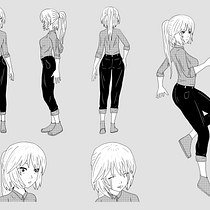 Mi Proyecto del curso: Dibujo de personajes manga desde cero. Ilustração tradicional, Design de personagens, Comic, Desenho a lápis, Desenho, e Mangá projeto de Rodrigo Valle Del Aguila - 23.06.2021