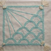 Mareas. Proyecto de cojin. Un projet de Broderie , et Décoration de Rosalinda Rojano - 23.06.2021