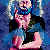 Meu projeto do curso: Retrato digital no Photoshop com um toque de fantasia. Traditional illustration, Drawing, Digital Illustration, Portrait Drawing, Digital Drawing, and Digital Painting project by Daniel Cavalcanti - 06.23.2021
