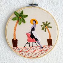 Mi Proyecto del curso: Bordado en fotografías sobre tela. Photograph, Embroider, and DIY project by Emma - 06.24.2021