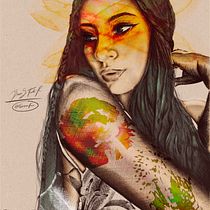 Mi Proyecto del curso: Retrato ilustrado con Procreate. Ilustração tradicional, Ilustração vetorial, Ilustração digital, e Desenho de retrato projeto de Brian Stiven Fuentes Romero - 21.06.2021