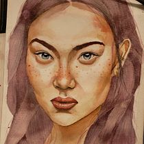 Meu projeto do curso: Retrato em aquarela a partir de uma fotografia. Traditional illustration, Watercolor Painting, and Portrait Drawing project by Gabriel Kammer - 06.23.2021