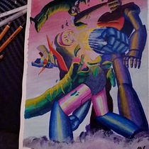 Mi Proyecto del curso: Ilustración de personajes en acrílico. Een project van Traditionele illustratie, Ontwerp van personages, Schilderij, Stripboek,  Acr y lschilderij van Miguel Ángel Collado - 29.07.2021
