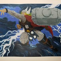 My project in Character Illustration with Acrylic course. Een project van Traditionele illustratie, Ontwerp van personages, Schilderij, Stripboek,  Acr y lschilderij van Mark Gould - 25.06.2021