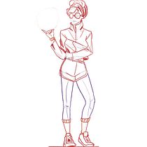 Mi Proyecto del curso: Ilustración de personajes dinámicos . Traditional illustration, Character Design, Comic, Creativit, Drawing, Digital Drawing, and Manga project by Ricardo Herrera - 06.26.2021