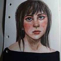 Meu projeto do curso: Retrato em aquarela a partir de uma fotografia. Traditional illustration, Watercolor Painting, and Portrait Drawing project by Tai Balduino - 06.26.2021