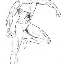 Mi Proyecto del curso: Ilustración para cómics: anatomía de un superhéroe. Un progetto di Illustrazione tradizionale, Character design, Fumetto, Disegno a matita e Disegno anatomico di Mario Cesar Lara Barboza - 25.06.2021