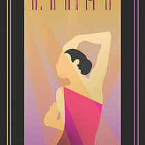 My project in Art Deco Style for Digital Illustration course. Traditional illustration, Fine Arts, Poster Design, and Digital Illustration project by Flóra Tóth - 06.26.2021