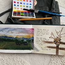 My project in Watercolor Travel Journal course. Een project van Traditionele illustratie, Aquarelschilderen,  Architecturale illustratie y Sketchbook van alecseiceva - 27.06.2021