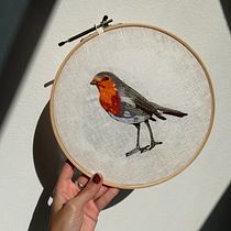 projeto do curso: pintar com linha. Ilustração tradicional, e Bordado projeto de Ana Clara Bandeira - 26.06.2021