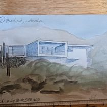 My project in Architectural Sketching with Watercolor and Ink course. Sketching, Drawing, Watercolor Painting, Architectural Illustration, Sketchbook & Ink Illustration project by Laura Larsen - 06.19.2021