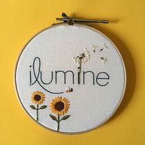 Meu projeto do curso: Técnicas básicas para bordado de letras. Embroider project by Livia Motta - 06.27.2021