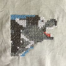Mi Proyecto del curso: Introducción al punto de cruz contemporáneo. Embroider, DIY, Upc, and cling project by Veronika Black - 06.24.2021