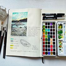 Mi Proyecto del curso: Cuaderno de viaje en acuarela. Traditional illustration, Watercolor Painting, Architectural Illustration, and Sketchbook project by Viviana Pérez Rogel - 08.14.2021