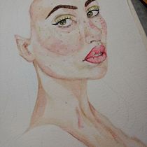 Mi Proyecto del curso: Retrato en acuarela a partir de una fotografía. Traditional illustration, Watercolor Painting, and Portrait Drawing project by celiagoesc - 06.28.2021