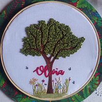 Meu projeto do curso: Técnicas básicas para bordado de letras. Embroider project by Isabela Leite - 06.28.2021