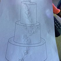 My project in Sugar Flowers for Cake Designs course. Un progetto di Design e DIY di Nomelia Costa - 28.06.2021