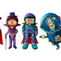 Mi Proyecto del curso: Astronautas Vampiros. Traditional illustration, Character Design, Digital Illustration, Children's Illustration, and Narrative project by anbes_01 - 06.27.2021