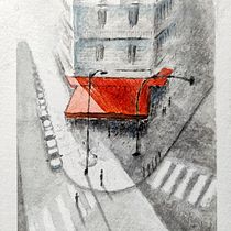My project in Architectural Sketching with Watercolor and Ink course. Sketching, Drawing, Watercolor Painting, Architectural Illustration, Sketchbook & Ink Illustration project by kiranjamess - 06.29.2021
