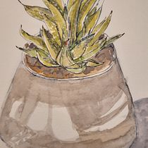 Mon projet du cours : Carnet de croquis botanique : une approche méditative. Ilustração tradicional, Esboçado, Desenho, Pintura em aquarela, Ilustração botânica, e Sketchbook projeto de Sirvi GO - 29.06.2021