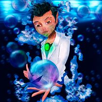 La medicina bajo el agua.. Traditional illustration, Drawing, Digital Illustration, Portrait Drawing, Digital Drawing, and Digital Painting project by Leidy Joanna Oy Sarao - 06.24.2021