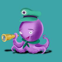 Timón - Diseño de personajes para marcas en Procreate Ein Projekt aus dem Bereich Traditionelle Illustration, Design von Figuren und Digitale Illustration von Luis Torres - 29.06.2021