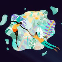 Meu projeto do curso: Ilustração flat com Photoshop. Traditional illustration, Digital Illustration, and Digital Painting project by Andressa Zarate - 06.30.2021