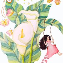 My project in Watercolor Techniques for Dreamlike Illustrations course. Projekt z dziedziny Trad, c, jna ilustracja,  R, sunek, Malowanie akwarelą, Ilustracja w i dawnicza użytkownika lucie_maisonneuve - 30.06.2021