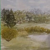 My project in Natural Landscapes in Watercolor course. Een project van  Beeldende kunst, Schilderij y Aquarelschilderen van Anne Tiwari - 30.06.2021