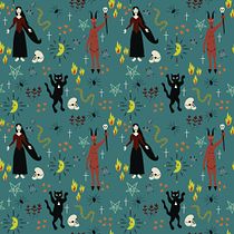 Mi Proyecto del curso: Brujería Ein Projekt aus dem Bereich Design, Traditionelle Illustration, Musterdesign und Prägung von Melissa Ramirez Morgado - 30.06.2021