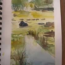 My project in Natural Landscapes in Watercolor course. Een project van  Beeldende kunst, Schilderij y Aquarelschilderen van Emily S. - 30.06.2021