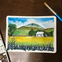 My project in Watercolor Travel Journal. Een project van Traditionele illustratie, Aquarelschilderen, Architecturale illustratie y Sketchbook van Paulina Mary Rak - 01.07.2021