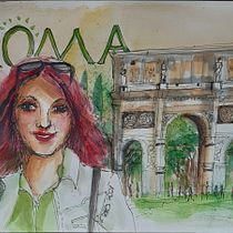 Mein Kursprojekt: Aquarellsketching: Drück deine Ideen aus . Traditional illustration, Sketching, Creativit, Drawing, Watercolor Painting, and Sketchbook project by Petra Niccoli - 07.01.2021