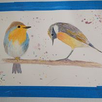 My project in Artistic Watercolor Techniques for Illustrating Birds course. Traditional illustration, Watercolor Painting, Realistic Drawing, and Naturalistic Illustration project by reeveg - 07.01.2021
