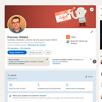 Mi Proyecto del curso: LinkedIn: construye tu marca personal . Projekt z dziedziny Br, ing i ident, fikacja wizualna, Portale społecznościowe, Marketing c i frow użytkownika ceskvs - 01.07.2021