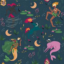 Estampa Folclore Ein Projekt aus dem Bereich Design, Traditionelle Illustration, Musterdesign und Prägung von Moacir Lourenço - 25.06.2021