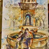 My project in Architectural Sketching with Watercolor and Ink course. Sketching, Drawing, Watercolor Painting, Architectural Illustration, Sketchbook & Ink Illustration project by Merle Olvet - 06.29.2021