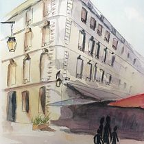 Mon projet du cours : Place du Parlement Bordeaux. Sketching, Drawing, Watercolor Painting, Architectural Illustration, Sketchbook & Ink Illustration project by cdeblais - 07.01.2021
