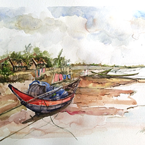 My project in Architectural Sketching with Watercolor and Ink course. Sketching, Drawing, Watercolor Painting, Architectural Illustration, Sketchbook & Ink Illustration project by Shahriar Iqbal Raj - 07.02.2021