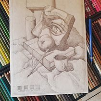 bodegón (técnica de lápiz de grafito) 🤓✍🏻. Un proyecto de Dibujo a lápiz, Dibujo, Dibujo realista y Dibujo artístico de humberto velez hernandez - 02.07.2021