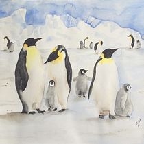 ¿Dónde están los pingüinos?. Projekt z dziedziny Pisanie, Stor, telling, Ilustracje dla dzieci, Kreat, wne zabaw, z dziećmi i Narracja użytkownika Jacqueline Plasser - 03.07.2021