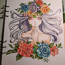 Mi Proyecto del curso: Coloreado con marcadores para dibujo manga. Traditional illustration, Comic, Color Theor, and Manga project by paolavillega - 07.02.2021