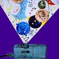 My project in Illustration Techniques to Unlock your Creativity course Introduction to the group :). Design, Traditional illustration, Fine Arts, Painting, Creativit, Creating with Kids, and Sketchbook project by justynajakobowska - 07.04.2021