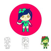 My project in Design of Kawaii-Style Characters course. Design, Traditional illustration, Character Design, Vector Illustration, and Manga project by Deski Wijanarko - 07.04.2021