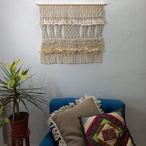 Mi Proyecto del curso: Introducción al macramé: creación de un tapiz decorativo. Accessor, Design, Arts, Crafts, Interior Design, Decoration, Fiber Arts, Macramé, and Textile Design project by Jenny Marquez - 07.04.2021